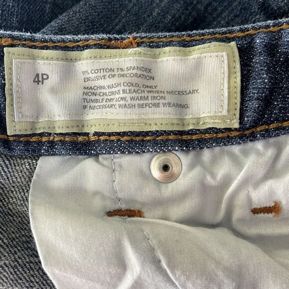 Ann Taylor LOFT Petite SZ 4P Slim Cropped Jeans Low-Rise Pocket Medium Wash Blue - Picture 8 of 8